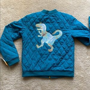 Girls dinosaur light weight jacket